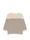 Aspesi Striped Jersey In Neutral