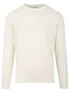Aspesi Lightweight Crew Neck Sweater In White