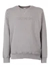 Aspesi Round-neck Knitted Pullover Shirt In Gray