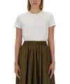 Aspesi Crew Neck Plain Cotton T-shirt In White