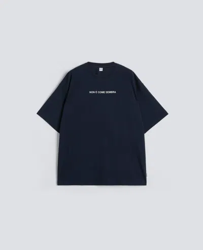 ASPESI T-SHIRT EN JERSEY DE COTON AVEC L'IMPRIME  -NON E COME SEMBRA-