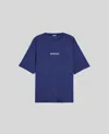 Aspesi Crew Neck Regular Fit Short Sleeves T-shirt In Blu