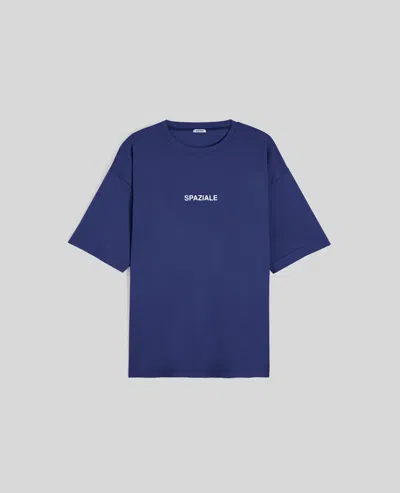 Aspesi T-shirt Girocollo In Jersey - Blu