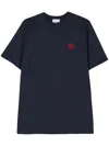 Family First T-shirt With Embroidery In Green