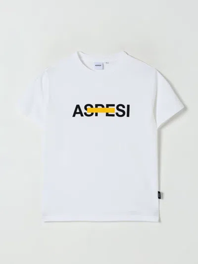 ASPESI T-SHIRT ASPESI KIDS COLOR WHITE,428490001