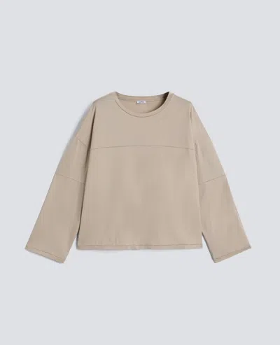 Aspesi T-shirt In Jersey Di Cotone - Sabbia In Neutral