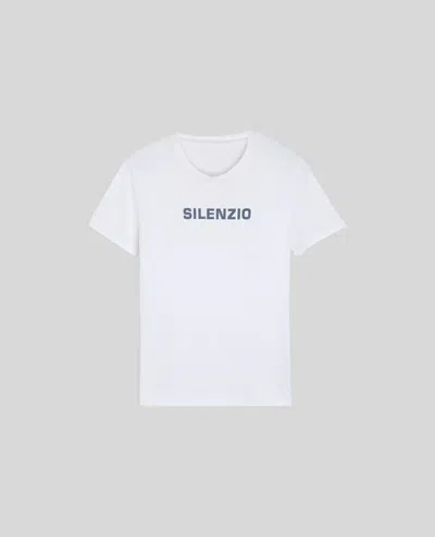 Aspesi T-shirt In Jersey Di Cotone Con Stampa - Bianco