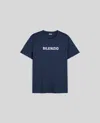 Aspesi Silenzio Print T-shirt In Navy