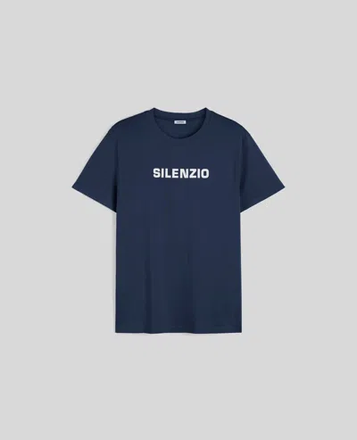 Aspesi T-shirt In Jersey Di Cotone Con Stampa - Navy