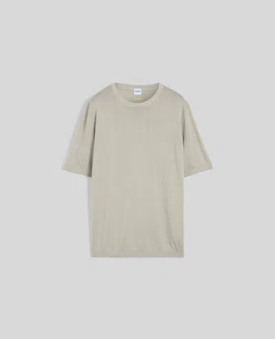 ASPESI T-SHIRT IN MAGLIA DI COTONE - COLONIALE