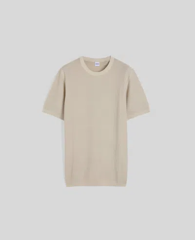 ASPESI T-SHIRT IN MAGLIA DI COTONE - NATURALE