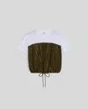 Aspesi T-shirt Kani Bimateriale - Militare In Militare