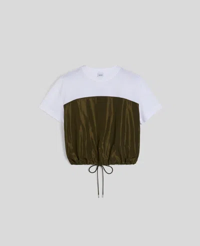Aspesi T-shirt Kani Bimateriale - Militare