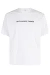 Aspesi T-shirt With "my Favorite Things" Print In White