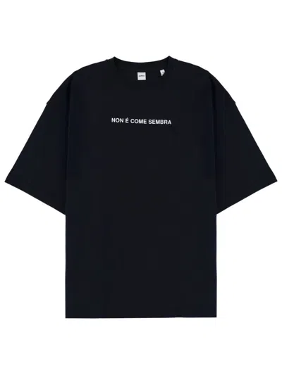 Aspesi T-shirt With Print In Blue