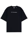 Aspesi Slogan Oversized T-shirt In Black