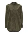 Aspesi Taffeta Shirt In Green