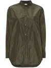 Aspesi Taffeta Shirt In Green
