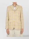 Aspesi Tailored Jacket Checked Pattern