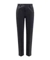 Aspesi Tailored Slit-hem Pants In Black