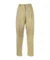 Aspesi Tailored Straight Leg Pants In Nude