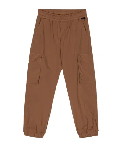 Aspesi Tapered-leg Cargo Trousers In Brown