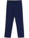Aspesi Drawstring-waist Tapered Trousers In Blue