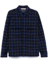 Aspesi Tattersall-check Shirt In 蓝色