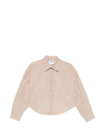 Aspesi Technical Buttoned Shirt In Neutral