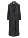 Aspesi Long Jacket With Buttoned Cuffs And Pockets In Black
