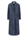Aspesi Long Length Jacket Notched Lapels In Black