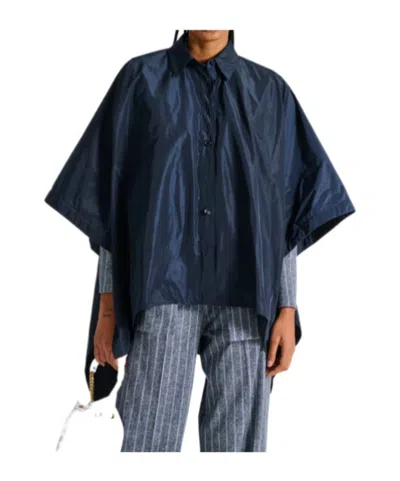Aspesi Technical-fabric Shirt In Blue