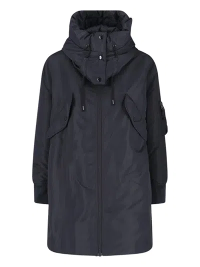 ASPESI TECHNICAL HOODED COAT - NAVY