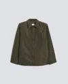 Aspesi Technical Polyester Jacket In Green