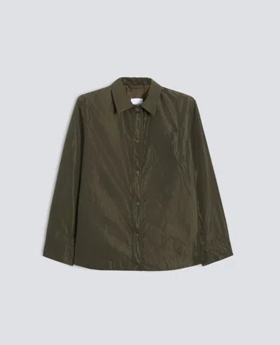 Aspesi Technical Polyester Jacket In Green