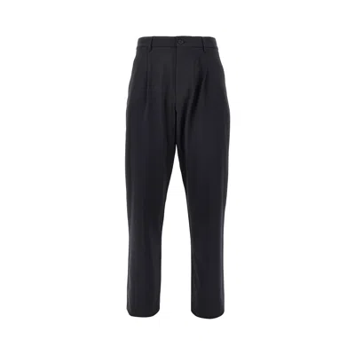 Aspesi Technowool Flannel Pants In Blue