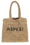 Aspesi Top Handle Tote Bag In Neutral