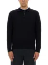 Aspesi Men's Wool Jersey In Black