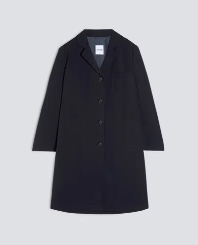 Aspesi Thermore-padded Cotton-blend Canvas Coat - Navy