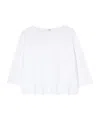 Aspesi Three Quarter-sleeve Cotton T-shirt In White