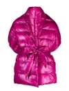 Aspesi Tie-fastening Padded-design Scarf In Pink