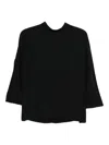 Aspesi Tie-neck Blouse In Black