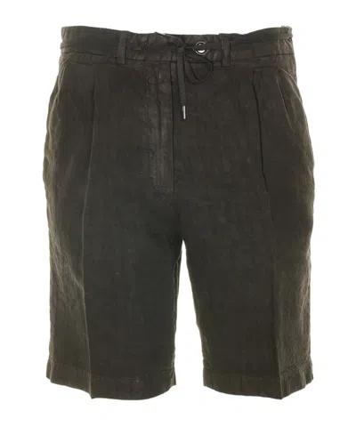 Aspesi Tie-waist Straight Fit Shorts In Black