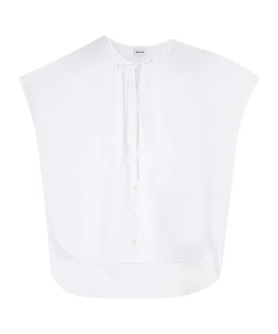 Aspesi Tie-front Fabric Cover-up In White