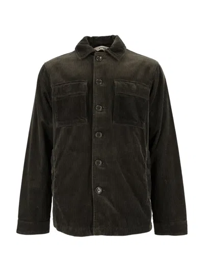 Aspesi Tigre Ii Corduroy Jacket In Brown
