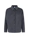 Aspesi Timeless Grey Shirt With Structured Collar And Button-down Front In Gray