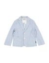 Aspesi Toddler Boy Blazer Light Blue Size 6 Cotton, Elastane In Blue
