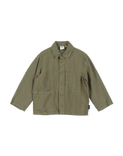 Aspesi Babies'  Toddler Boy Shirt Military Green Size 6 Linen