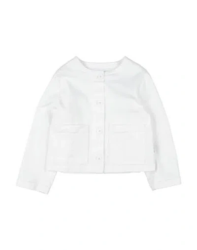 Aspesi Babies'  Toddler Girl Jacket White Size 6 Cotton, Elastane