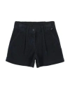 Aspesi Toddler Girl Shorts & Bermuda Shorts Midnight Blue Size 6 Cotton, Elastane In Blue